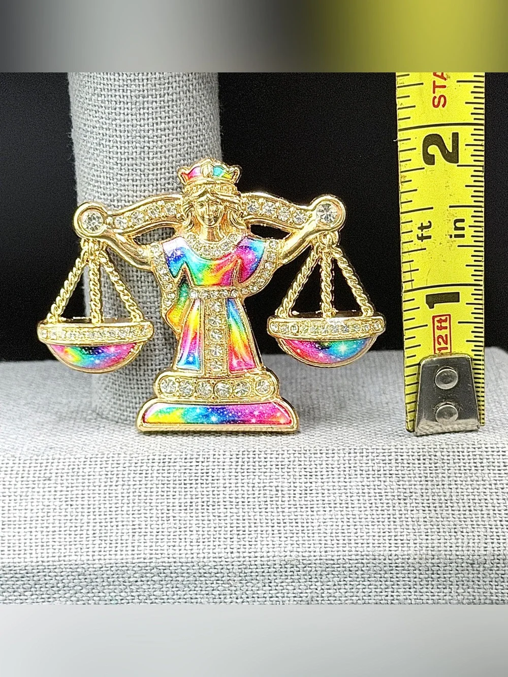 Libra Zodiac Brooch